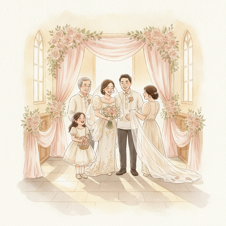 Your Guide to the Filipino Wedding Entourage (Roles, Costs, & Tips!)